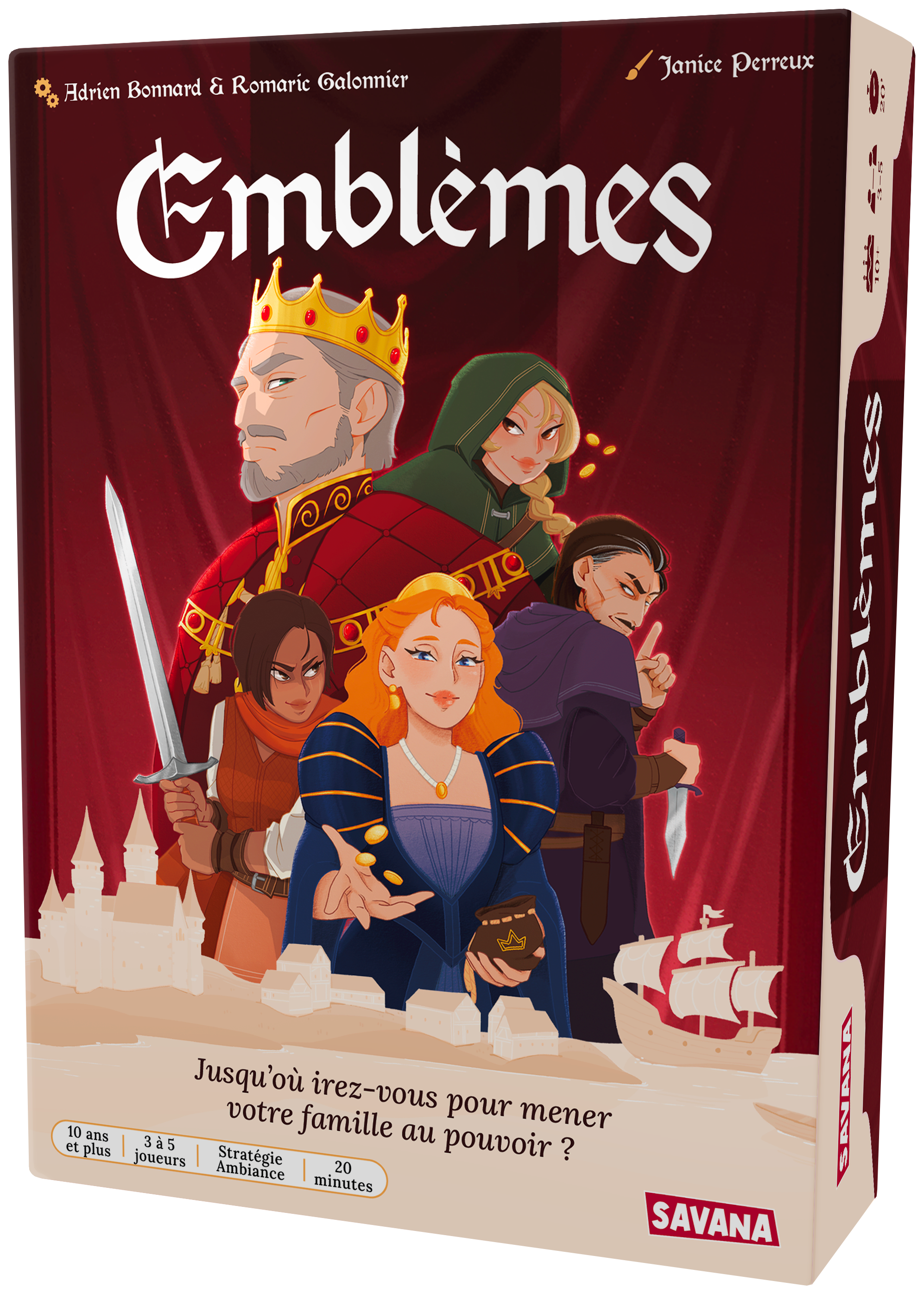 Boîte du jeu Emblèmes — SAVANA