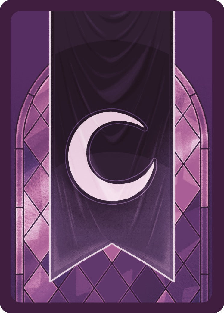 Dos de carte violet